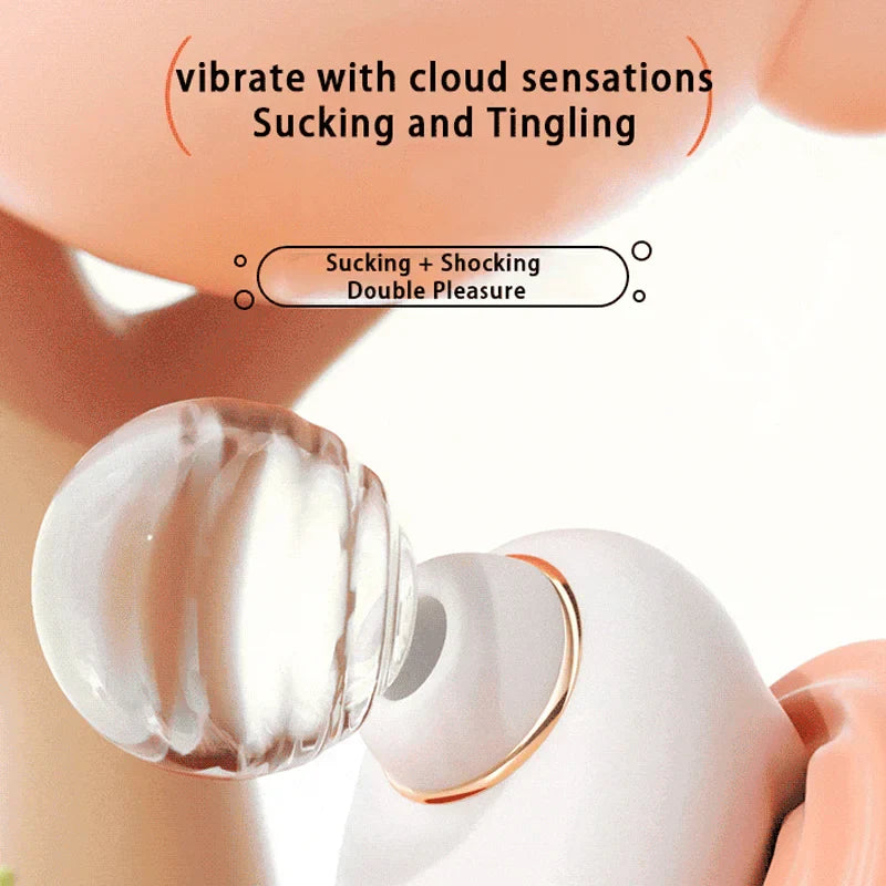 Sucking Vibrator, Cute Pussy, Female Clitoral Sucking Vibrator, Clitoral Orgasm Stimulation, USB Rechargeable, Silicone Adult Sex Toy