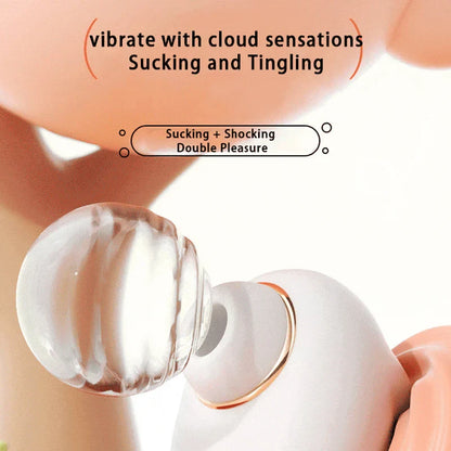 Sucking Vibrator, Cute Pussy, Female Clitoral Sucking Vibrator, Clitoral Orgasm Stimulation, USB Rechargeable, Silicone Adult Sex Toy