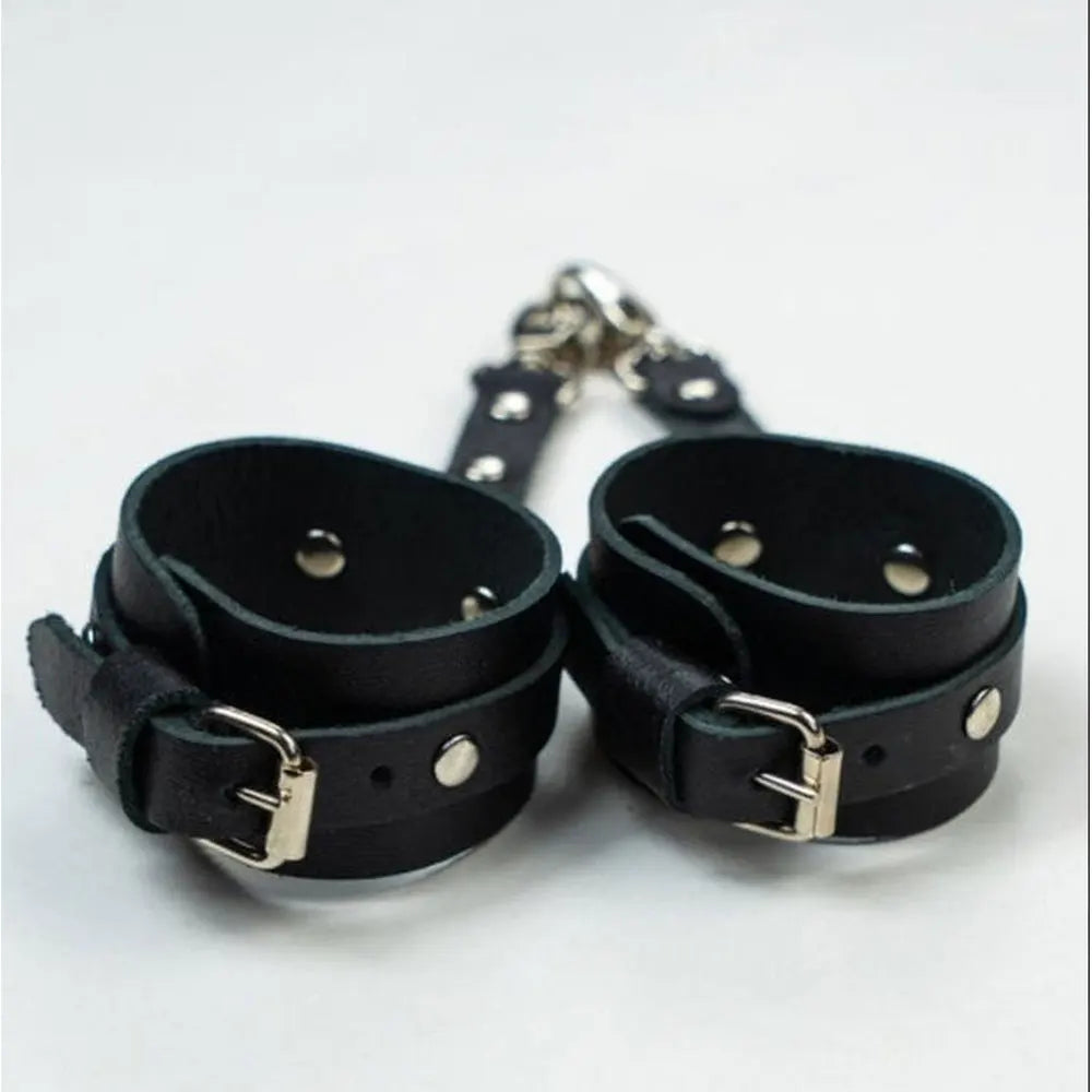 Women Sexy Thigh Garter Leather Lingerie Leg Straps Bdsm Bondage Women handcuffs Goth Fetish Clothing Festival rave Outfit