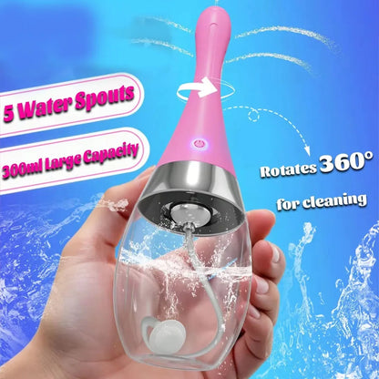 Enema Anal Douches Enema Bulb Silicone Nozzles Colon Cleanse Anti-Backflow Shower Douche Enema Kit Anal Cleansing Feminine Care