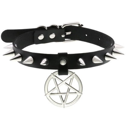 BDSM Different Style Fashion Punk Men Torques Necklace Gothic PU Leather Choker Collar Necklace Women Body Chain