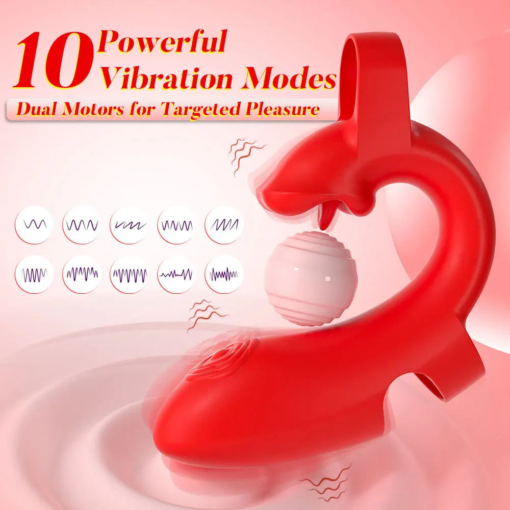 2-in-1 Wearable Finger Vibrator Clitoral G-Spot Trigger Stimulator 10-Speed Vaginal Massager Masturbation Sex Toy For Women Adults 18+