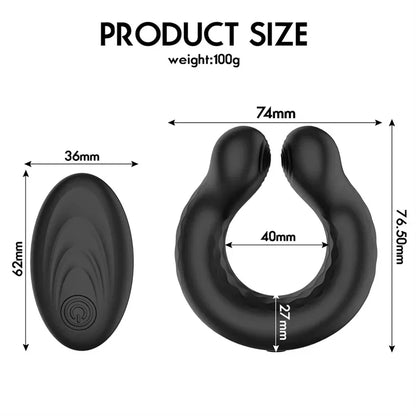 Wireless Remote Vibrating Penis Ring, Cock Ring Vibrator, Delay Ejaculation Cockring, Male Masturbator, Sex Toys For Men Gay 18+