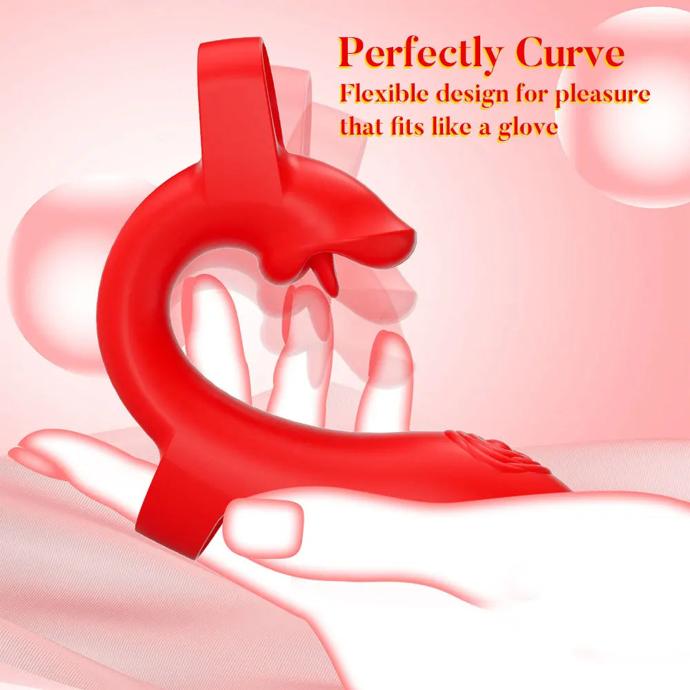 2-in-1 Wearable Finger Vibrator Clitoral G-Spot Trigger Stimulator 10-Speed Vaginal Massager Masturbation Sex Toy For Women Adults 18+