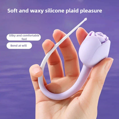 Rose Sucking Sex Toys Dildo Vibrator for Women 3-in-1 Thrusting G Spot Anal Vibrator Stimulator Female Vibrating Adult Toys