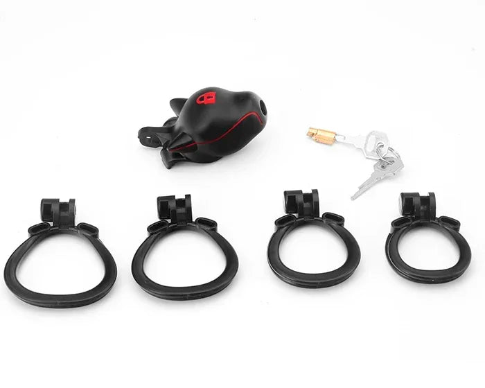 SM Silicone Puppy Male Chastity Cage Bondage Sex Toys CB Lock Discreet Chastity Cock Cage Adults for Men's Abstinence for Gay
