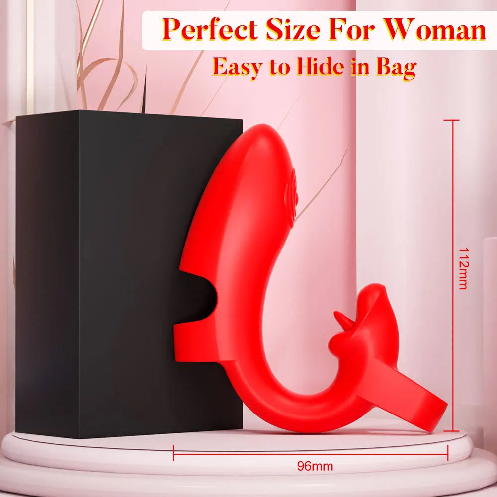 2-in-1 Wearable Finger Vibrator Clitoral G-Spot Trigger Stimulator 10-Speed Vaginal Massager Masturbation Sex Toy for Women Adult 18+