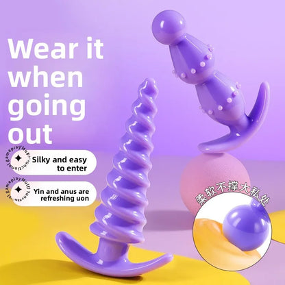 Adult Silicone Anal Beads Plug Intimates Accessories Fetish BDSM Buttplug Tail Sex Toys Games Dilator Anus Erotic Gadgets
