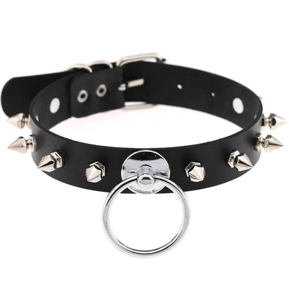 BDSM Different Style Fashion Punk Men Torques Necklace Gothic PU Leather Choker Collar Necklace Women Body Chain