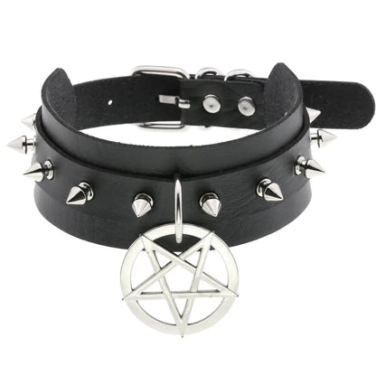 BDSM Different Style Fashion Punk Men Torques Necklace Gothic PU Leather Choker Collar Necklace Women Body Chain