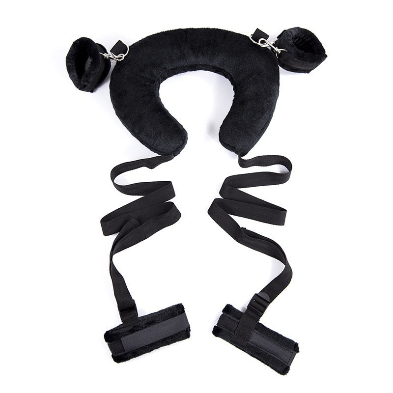 SM Bondage Restraints Slave Straps Pillow Sex Toys for Women Couples Handcuffs Neck Ankle Cuffs Adult Games Sex Products