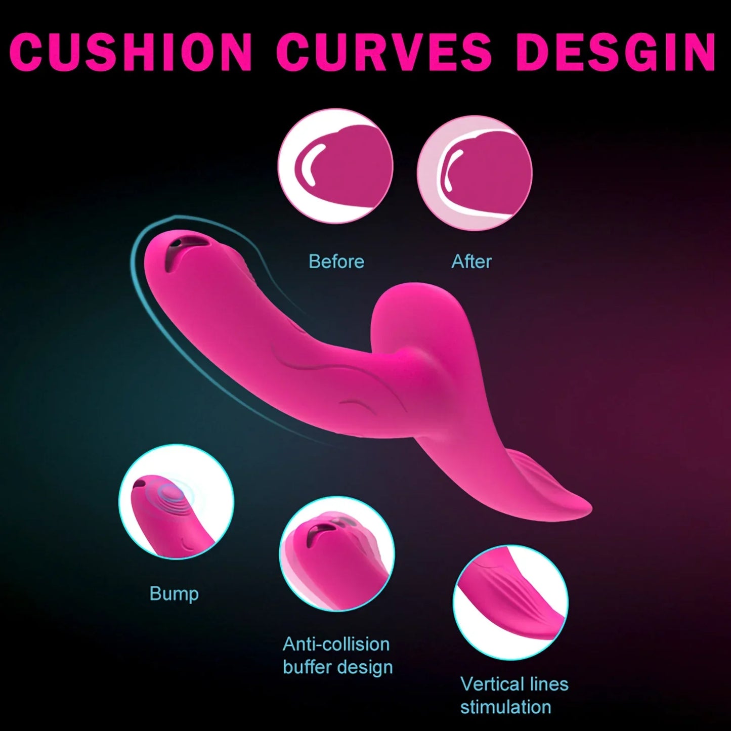 7 Speeds Wearable Double Vibrators For Women Lesbian Couples USB Rechargeable Strapless Strap-on Dildo Female Adults Sex Toys