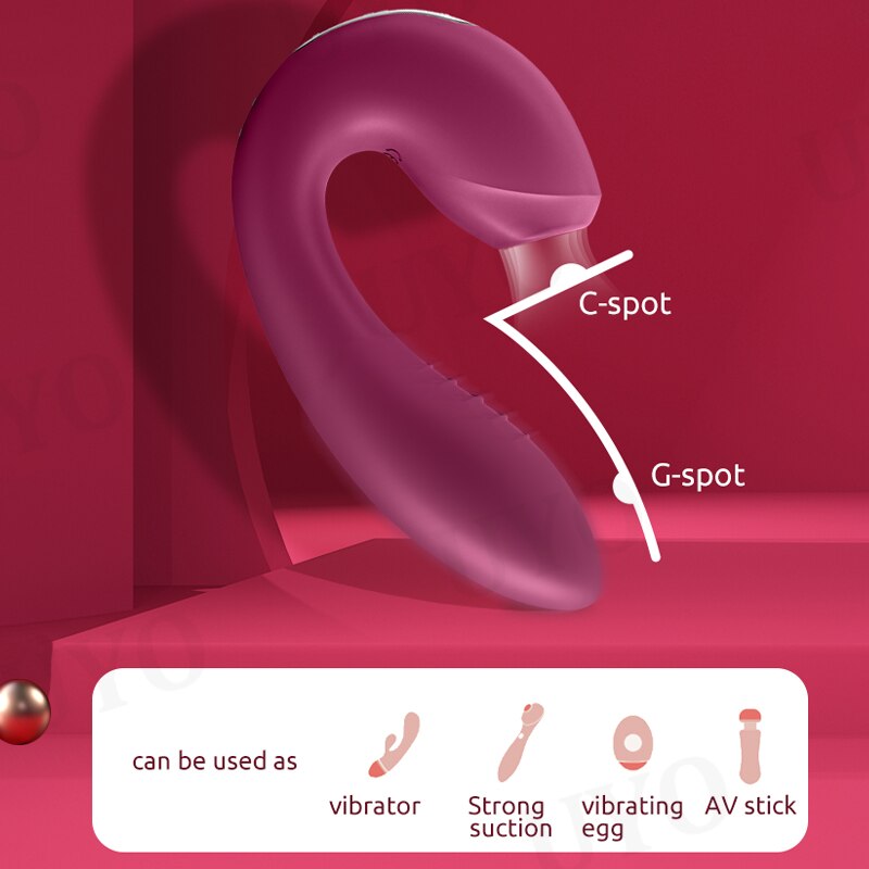 Satisfyer Sunray App-controlled Vibrator for women. 2-in-1 U-shaped vibrator with 18 vibration modes.