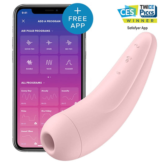 Satisfyer CURVY 2 + App Remote Control Vibrator Clit Sucker Vibrators for Women Clitoris Nipple Sex Toy UYO