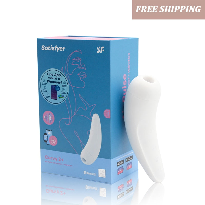 Satisfyer CURVY 2 + App Remote Control Vibrator Clit Sucker Vibrators for Women Clitoris Nipple Sex Toy UYO