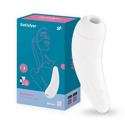 Satisfyer CURVY 2 + App Remote Control Vibrator Clit Sucker Vibrators for Women Clitoris Nipple Sex Toy UYO