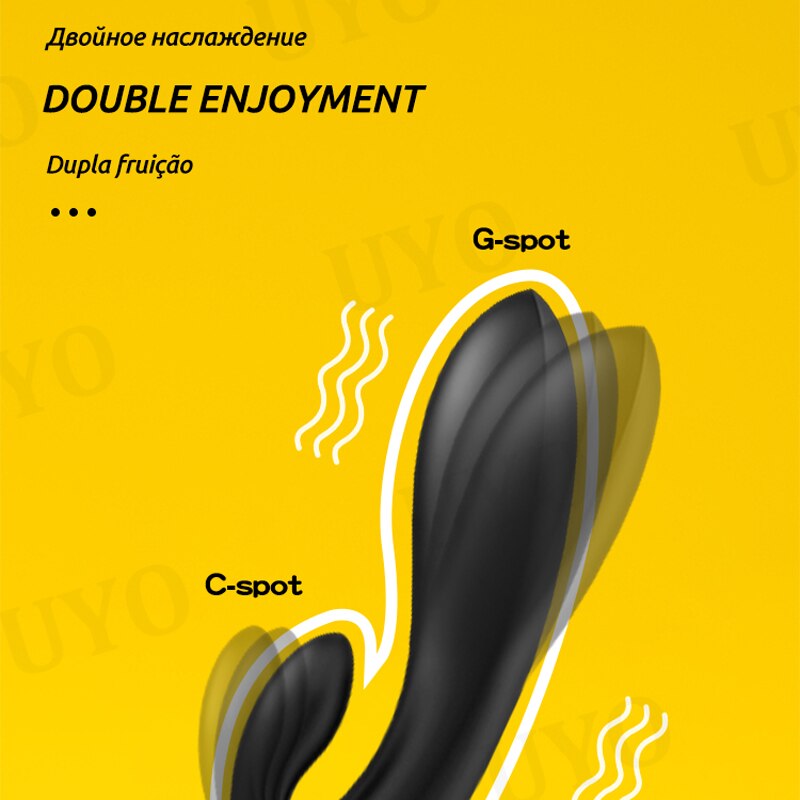 Satisfyer DOUBLE FLEX, App-Controlled Rabbit Vibrator, Super Power Vibration, G-Spot Clitoral Vibrator, Women Sex Toy