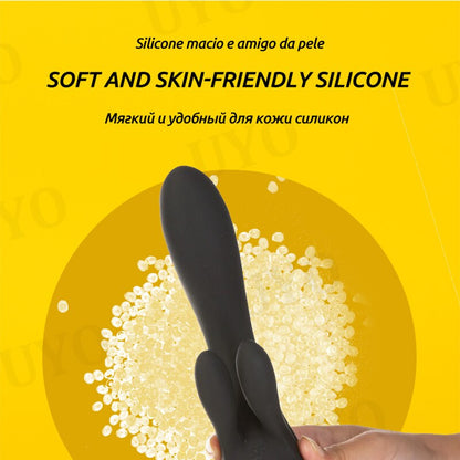 Satisfyer DOUBLE FLEX, App-Controlled Rabbit Vibrator, Super Power Vibration, G-Spot Clitoral Vibrator, Women Sex Toy