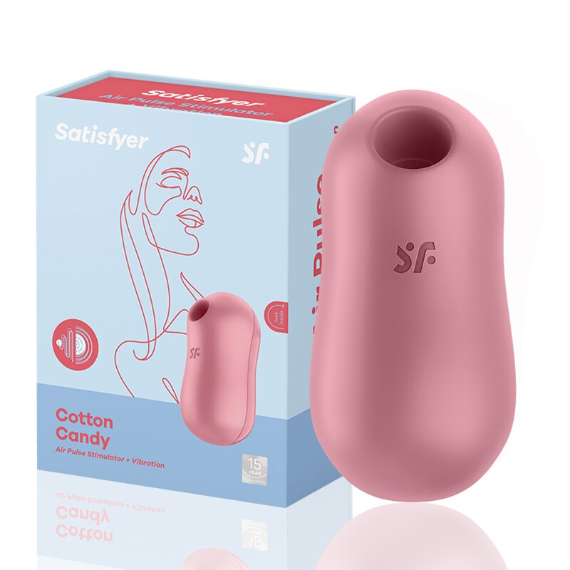 Satisfyer Gulali 2-in-1 Clitoris Stimulator Charge Nipple Sucker Vibrator Portable Mini Vibrator Sex Toy