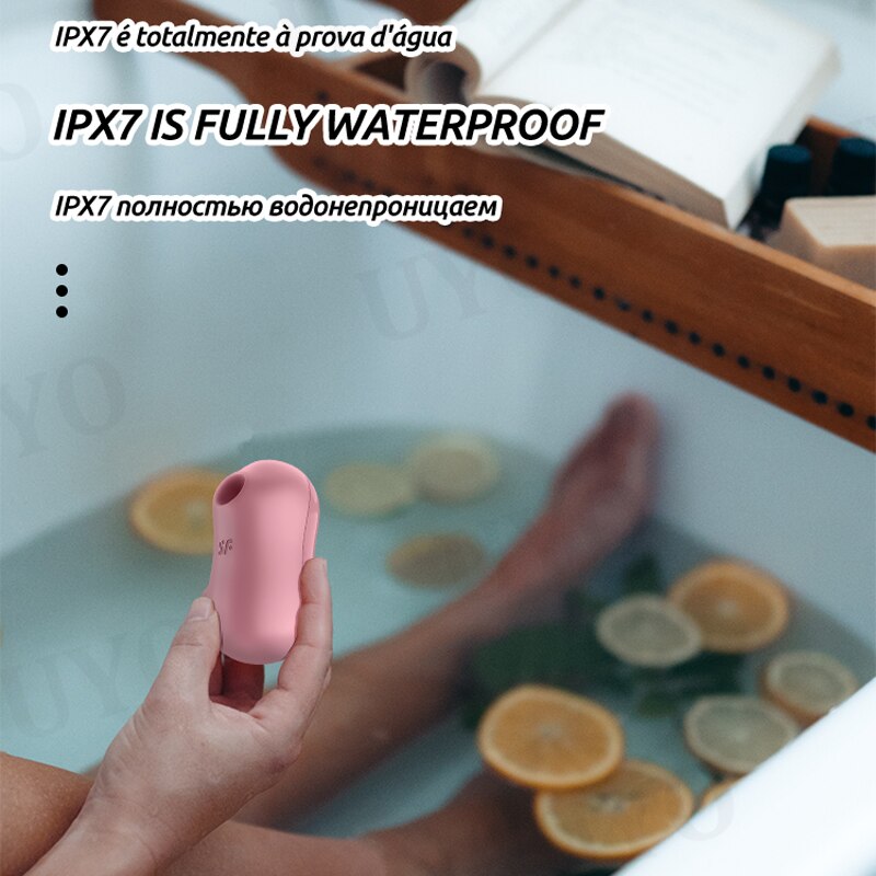 Satisfyer Gulali 2-in-1 Clitoris Stimulator Charge Nipple Sucker Vibrator Portable Mini Vibrator Sex Toy