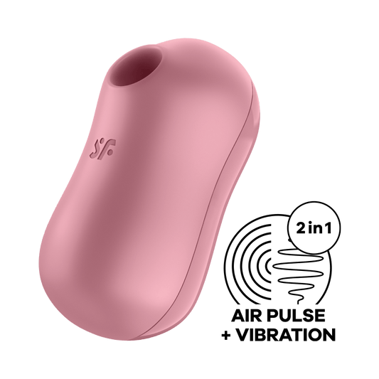 Satisfyer Gulali 2in1การสั่นสะเทือน Clitoris Stimulator Charge Nipple Sucker Vibrator Wanita แบบพกพา Mini Vibrator เซ็กซ์ทอย
