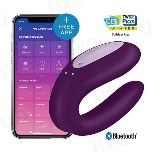 Satisfyer with Joy App Control Vibrator Silicone Sex Toy for Couples 10 Vibrations IPX7 Waterproof Vibrator for Women UYO