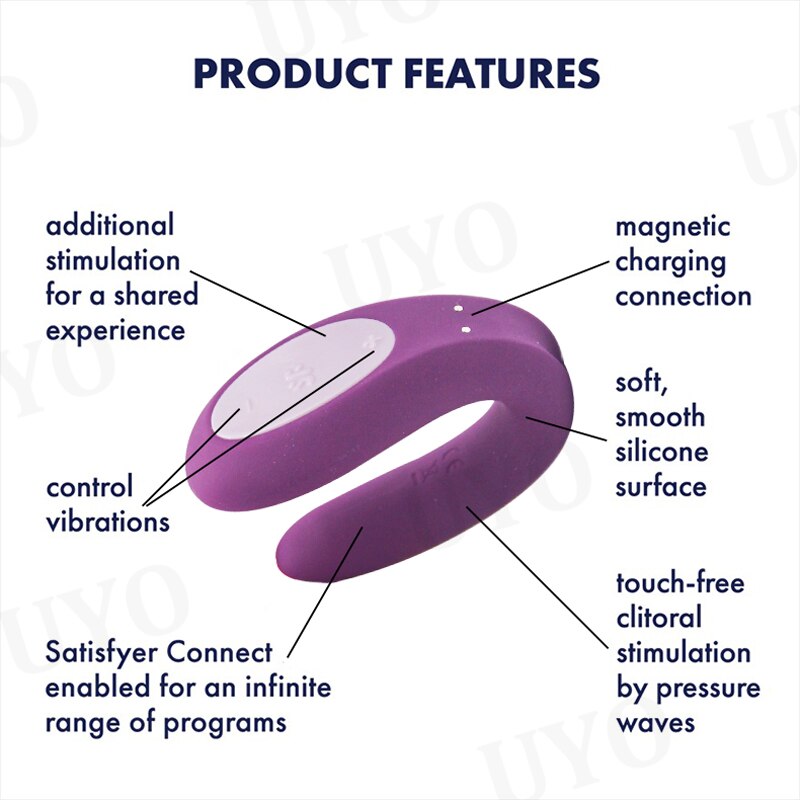 Satisfyer with Joy App Control Vibrator Silicone Sex Toy for Couples 10 Vibrations IPX7 Waterproof Vibrator for Women UYO