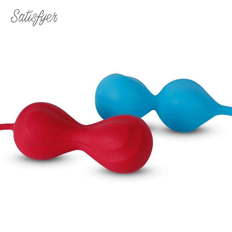 Satisfyer Safe Silicone Smart Balls Kegel Ben Wa Balls Vaginal Tightening UYO Vagina Machine Geisha Balls Toy For Women