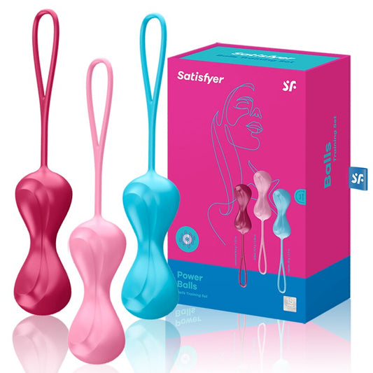 Satisfyer Safe Silicone Smart Balls Kegel Ben Wa Balls Vaginal Tightening UYO Vagina Machine Geisha Balls Toy For Women
