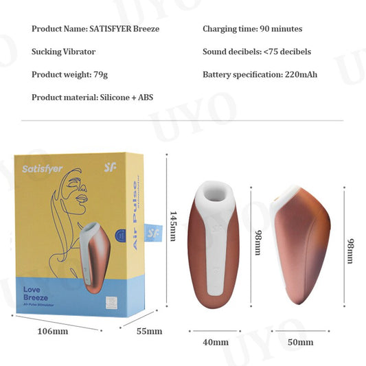 Satisfyer Love Breeze Vibrators for Women Clitoris Sucker Licking Mini Clitoris Nipple Sucker UYO Sex Toys for Women