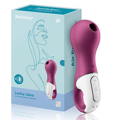 Satisfyer Lucky Libra Clitoris Stimulator Rechargeable Vibrator for Women Clitoris Sucker Silicone Finger Ring Nipple Sucker Toy