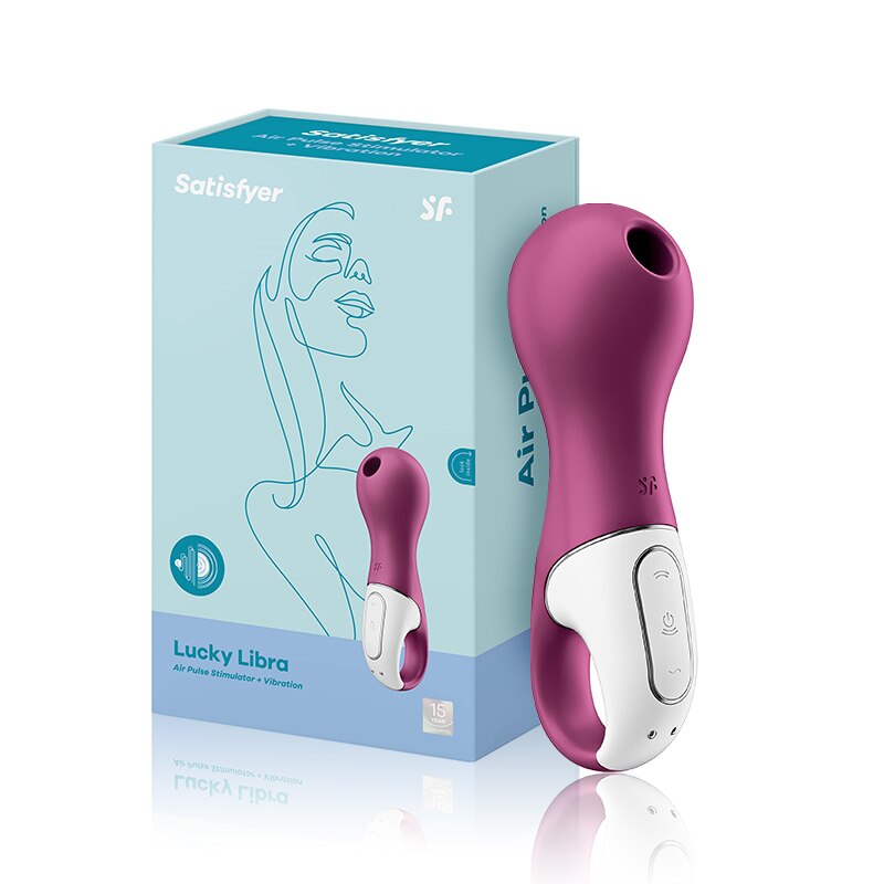 Satisfyer Lucky Libra Clitoris Stimulator Rechargeable Vibrator for Women Clitoris Sucker Silicone Finger Ring Nipple Sucker Toy