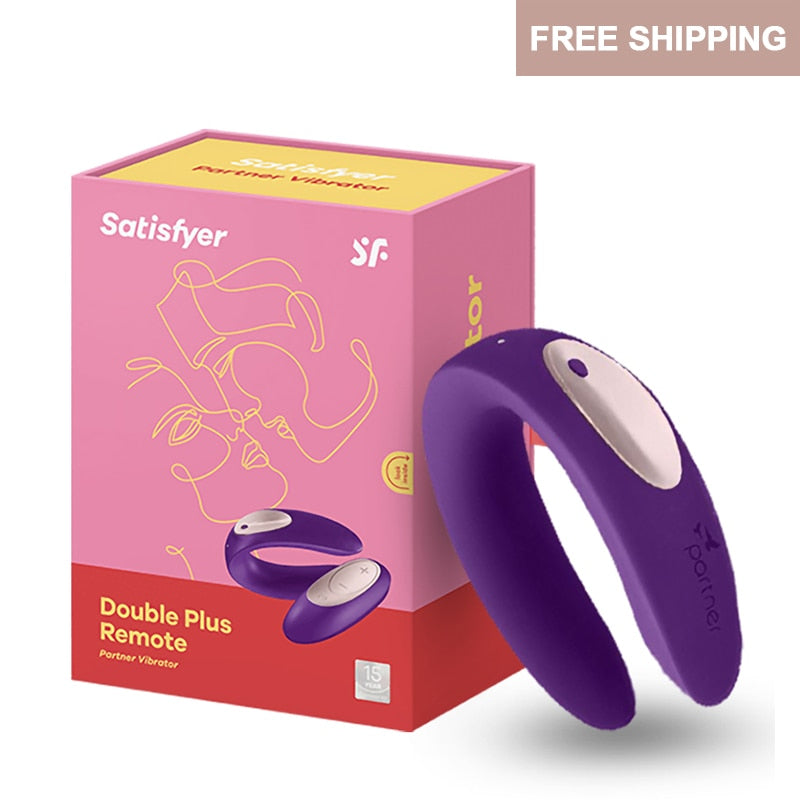 Satisfyer Partner Plus G Spot Silicone Vibrator UYO Couple Toys Wireless Remote Control Wearable Women Clitoral Stimulator