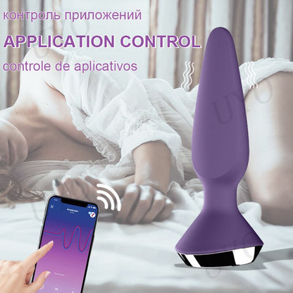 Satisfyer Plug-Ilicious 1 app Remote Control Anal Plug Toy for Men, Vibrator, Silicone Material, Prostate Massager, Women's Anal Plug