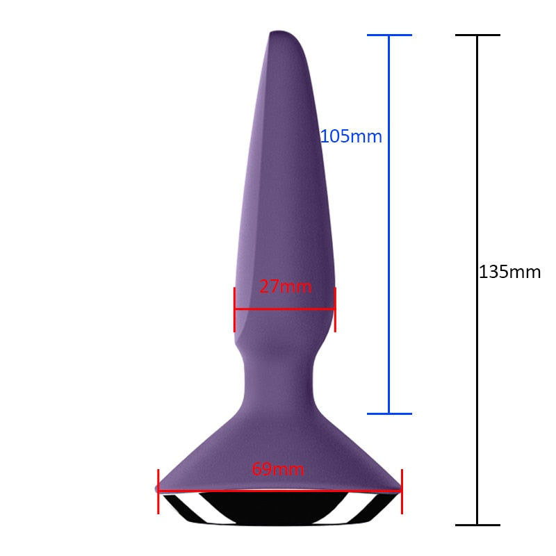 Satisfyer Plug-Ilicious 1 app Remote Control Anal Plug Toy for Men, Vibrator, Silicone Material, Prostate Massager, Women's Anal Plug