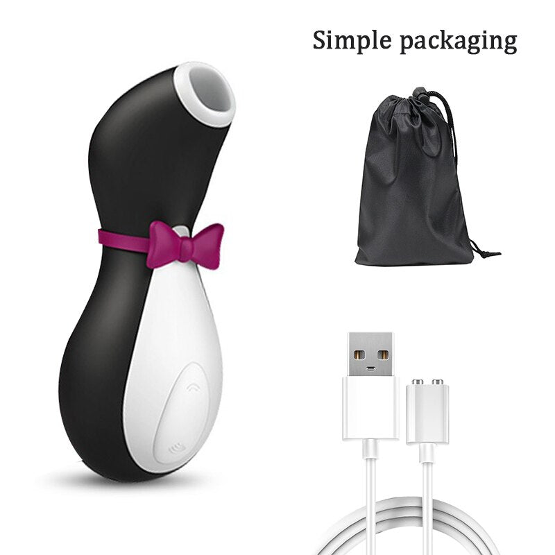 Satisfyer Pro Penguin clitoral suction G-spot stimulation silicone vibration nipple sucker arousal cartoon adult toy vibrator for women