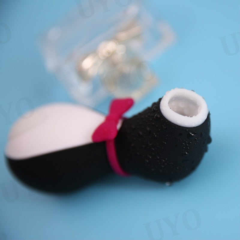 Satisfyer Pro Penguin Clit Sucker G-Spot Stimulator Silicone Vibrating Nipple Sucker Erotic Cartoon Adult Toy Vibrator for Women
