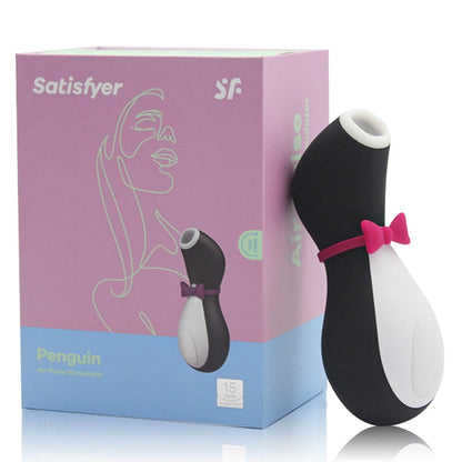 Satisfyer Pro Penguin clitoral suction G-spot stimulation silicone vibration nipple sucker arousal cartoon adult toy vibrator for women