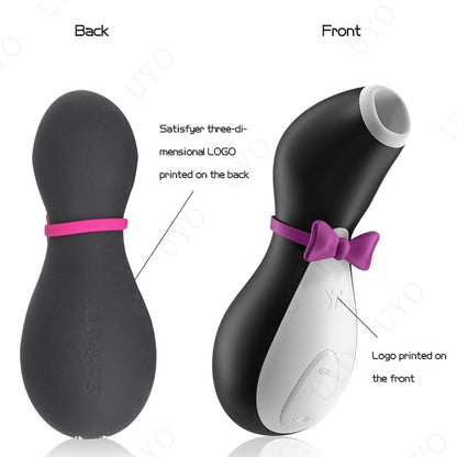 Satisfyer Pro Penguin Clit Sucker G-Spot Stimulator Silicone Vibrating Nipple Sucker Erotic Cartoon Adult Toy Vibrator for Women