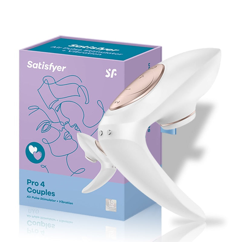 Germany Satisfyer Pro4 Pair Suction G Spot Silicone UYO Vibrator Dildo Adult Toy Clitoral Suction Toy