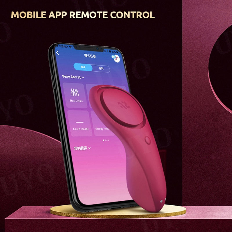 Satisfyer Sexy Secret Silicone G-Spot Vibrator Portable Wearable APP Remote Control Clitoris Stimulator UYO Sex Toys for Women