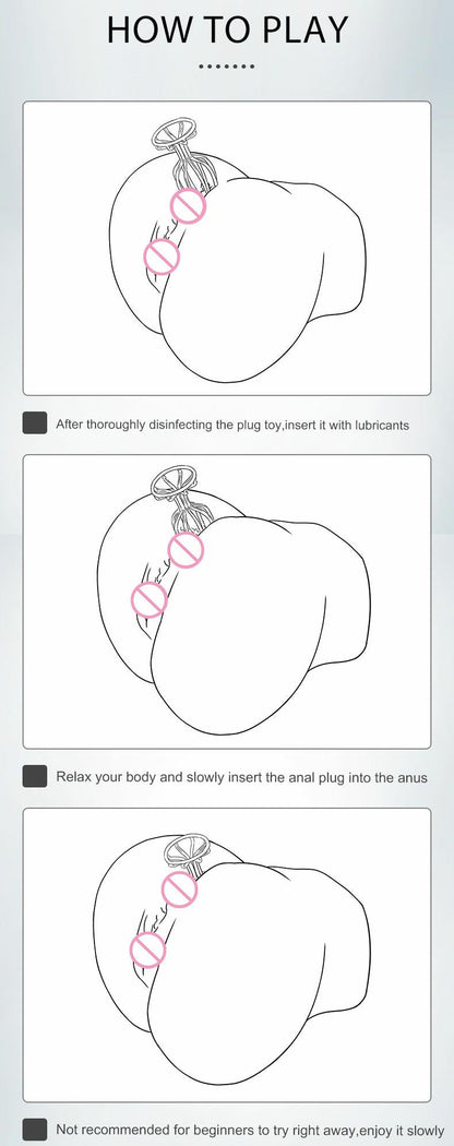 New Style Metal Anal Plug Hollow Out Butt Plug Dildo for Women Couple Masturbator Intimate Goods Anal Toys Sex Toys for Adults18
