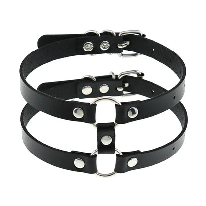 BDSM Different Style Fashion Punk Men Torques Necklace Gothic PU Leather Choker Collar Necklace Women Body Chain
