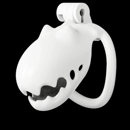 Furry Cute Male Chastity Cage CB Lock SM Flirting Adult Toy Bondage Device for Gay Erotic Urethral Lock with 4-Ring Wrapped Penis