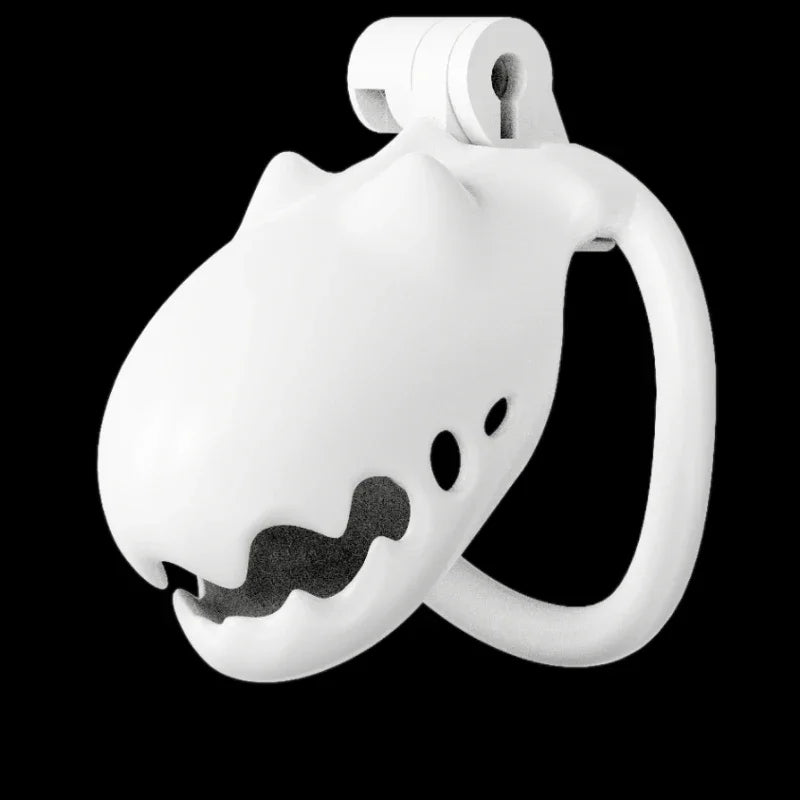 Furry Cute Male Chastity Cage CB Lock SM Flirting Adult Toy Bondage Device for Gay Erotic Urethral Lock with 4-Ring Wrapped Penis