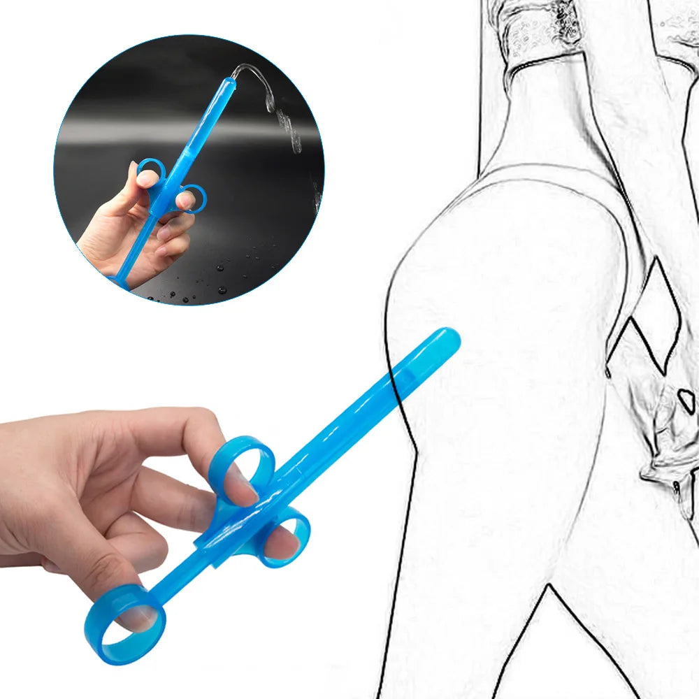 Lubricant Applicator Enema Injector Anal Vaginal Clean Tools Syringe Sex Aid Tool Lube Launcher Sex Toys For Couples Adult Erotic