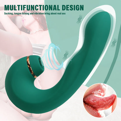 Abhoth Female Vibrator Sex Toys Sucking Vibrator 10 Frequency Vibration + Sucking G-Spot Stimulation Masturbator Adult Products