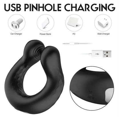 Wireless Remote Vibrating Penis Ring, Cock Ring Vibrator, Delay Ejaculation, Cockring, Male Masturbator, Sex Toys for Men Gay 18+