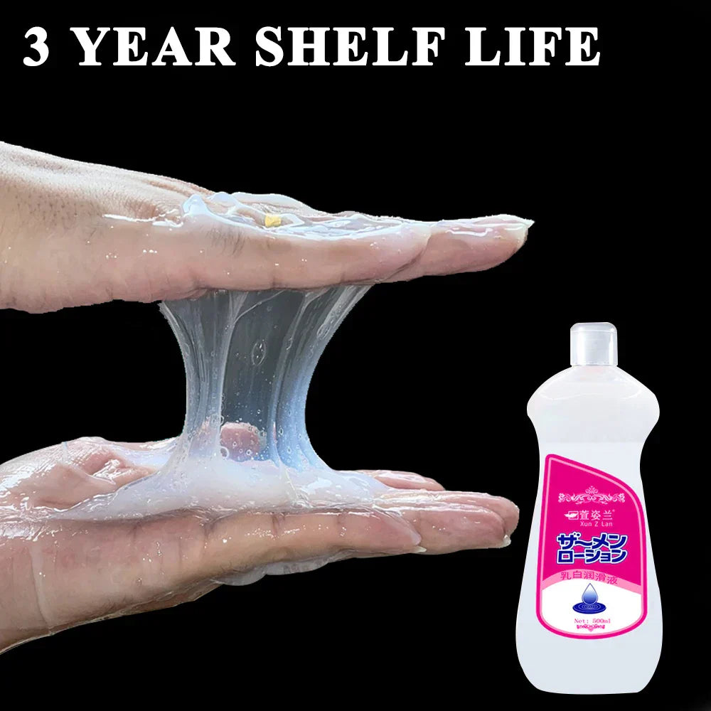 Lubricant for Men, Women, Sex Toys: Creamy, Viscous, Water-Based Oil. Lubricating Anal/Vaginal. Adult Imitation Semen. Sex Shop.
