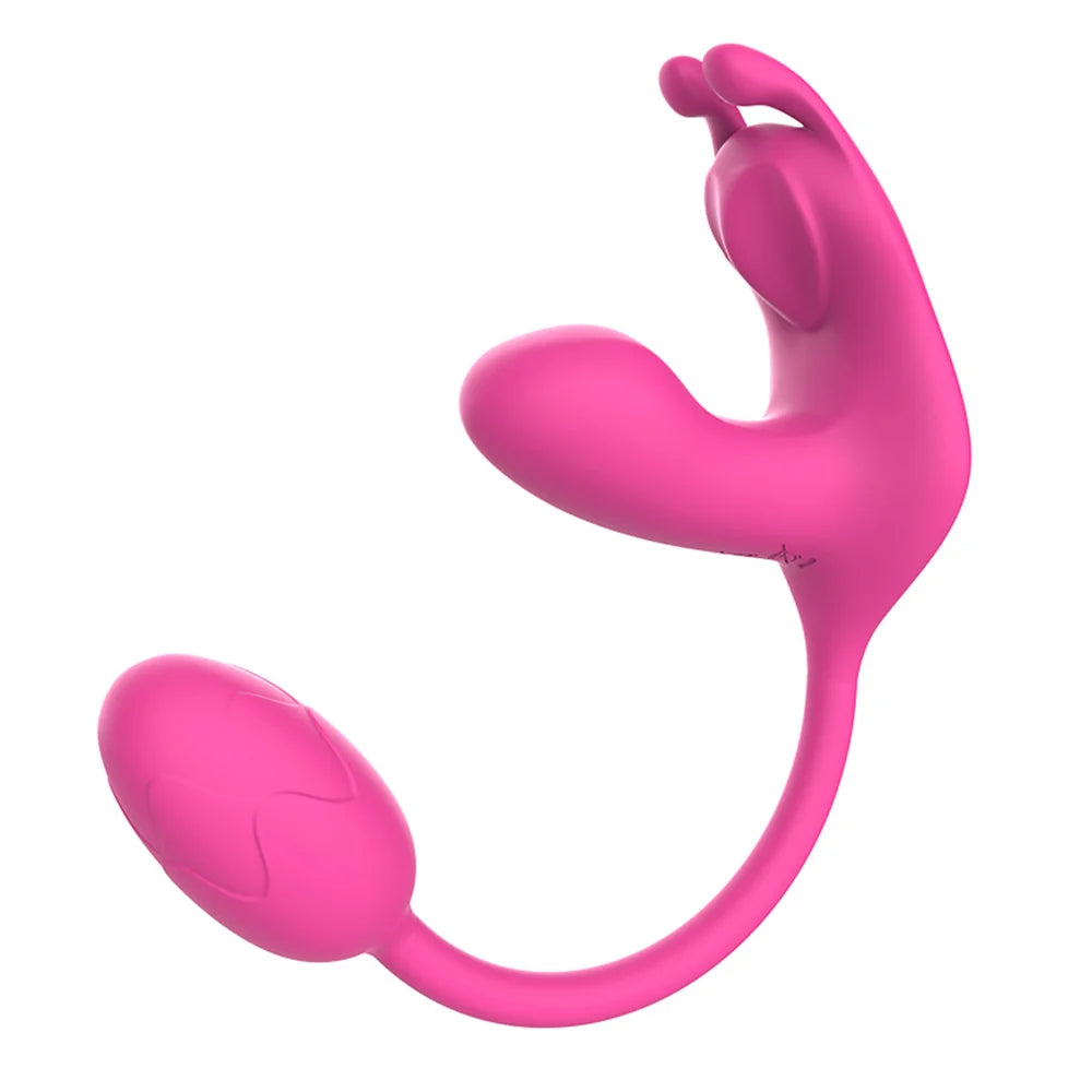 3-in-1 Wearable Vibrator Love Egg Female Masturbator Bendable Massage Stick Nipple Clitoris G-Spot Stimulation Sex Toy For Women